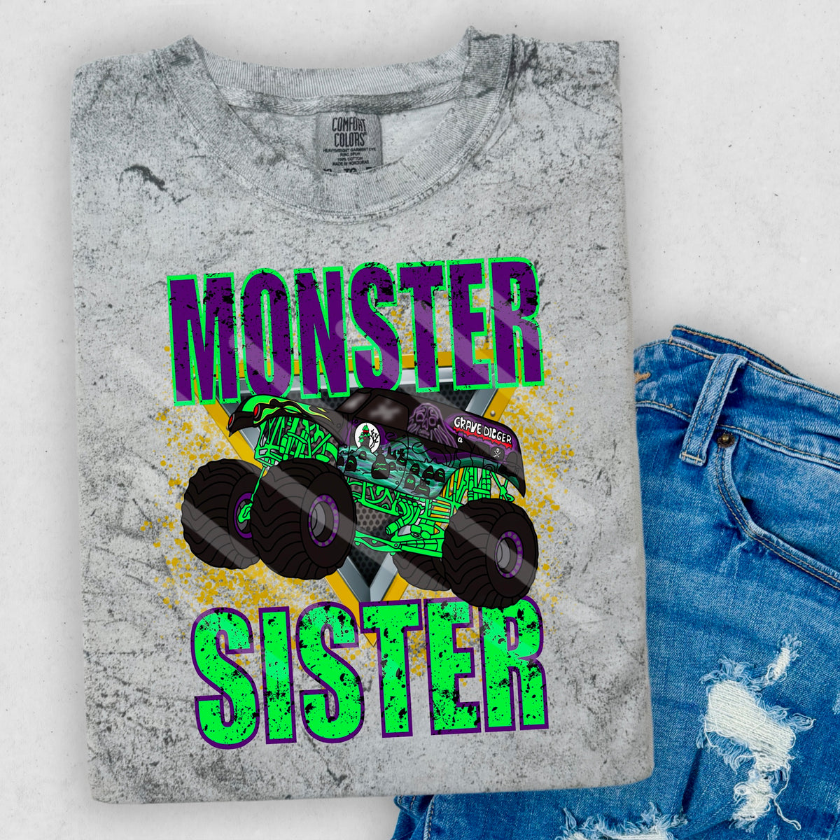 Monster Sister truck (WNDD) 114197 DTF transfer