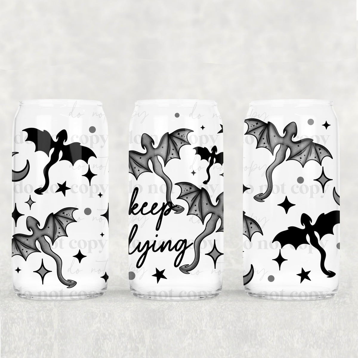 Keep flying dragons (CSC) UV DTF WRAP