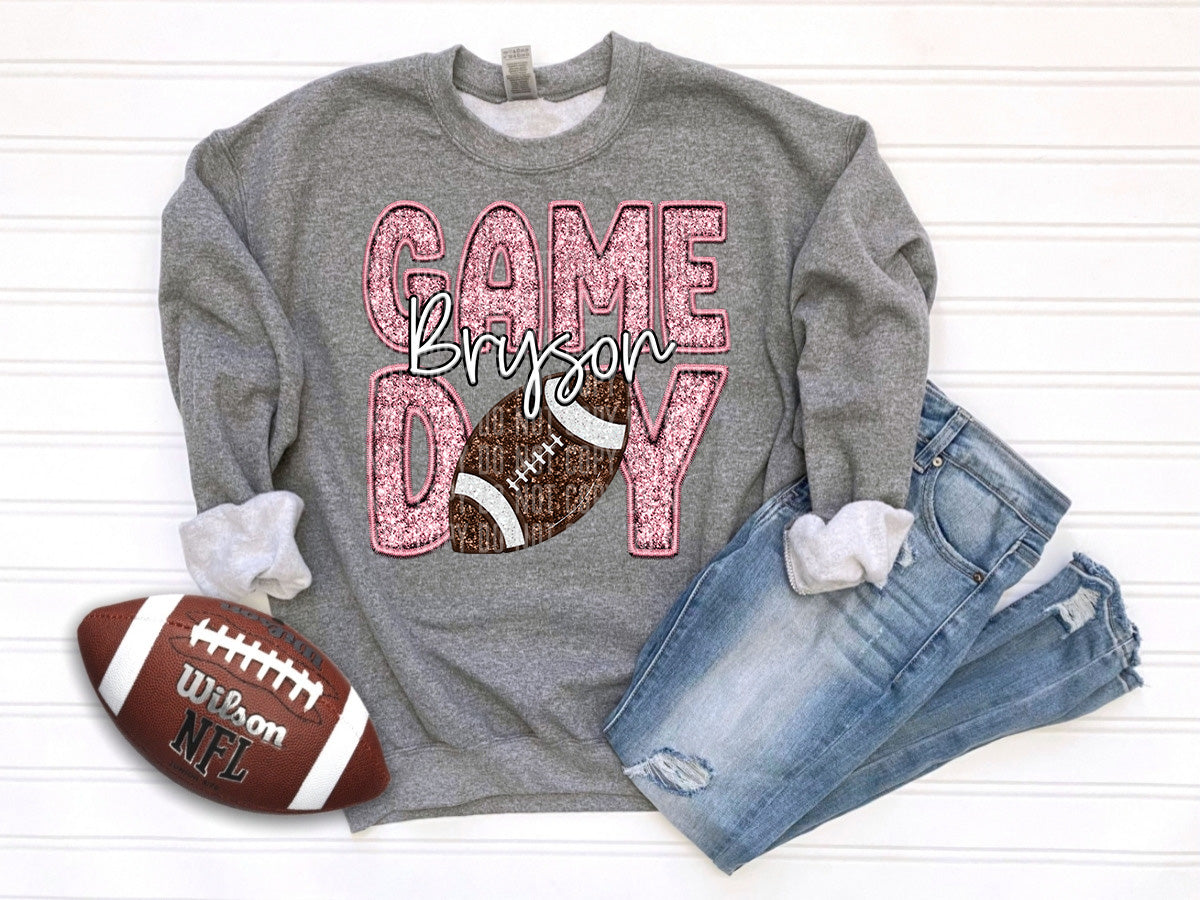 Bryson Game Day Football PINK (Caplinger) DTF transfer
