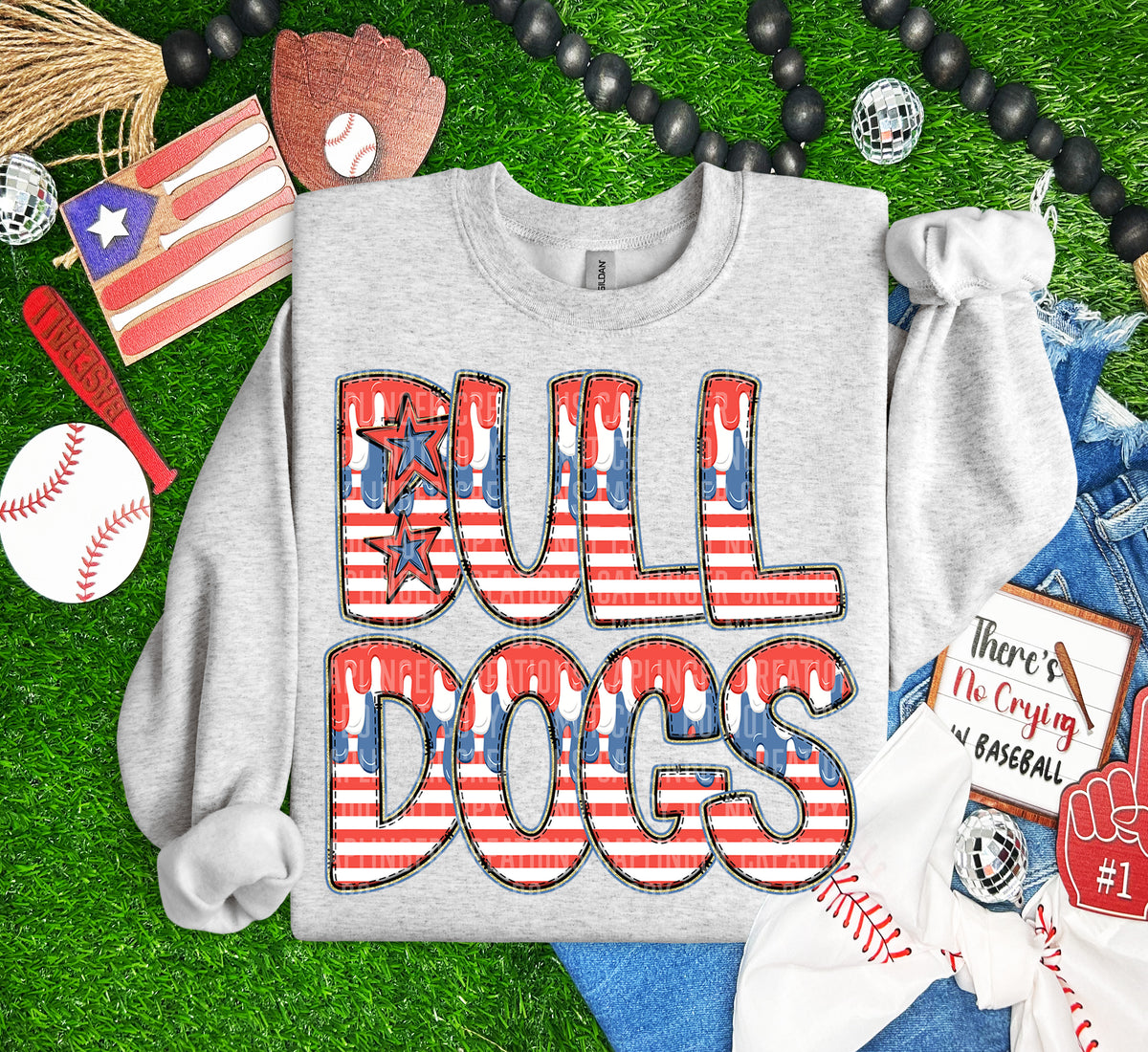 Bull Dogs drip (Caplinger) DTF transfer