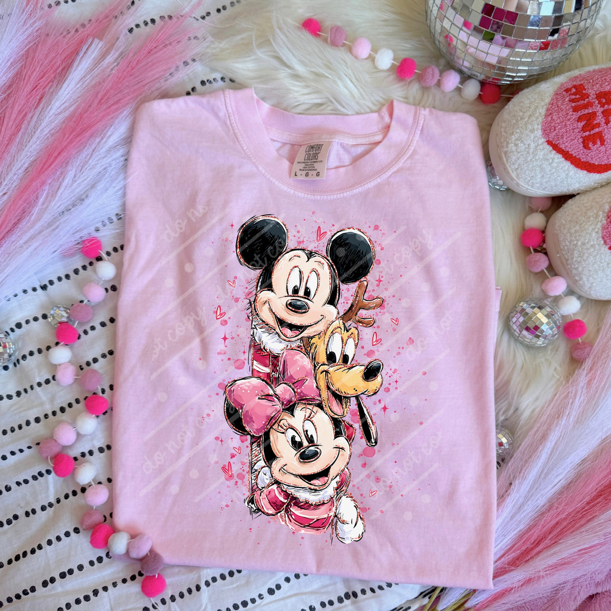 Stacked Mouse and Dog sunday special DTF transfer