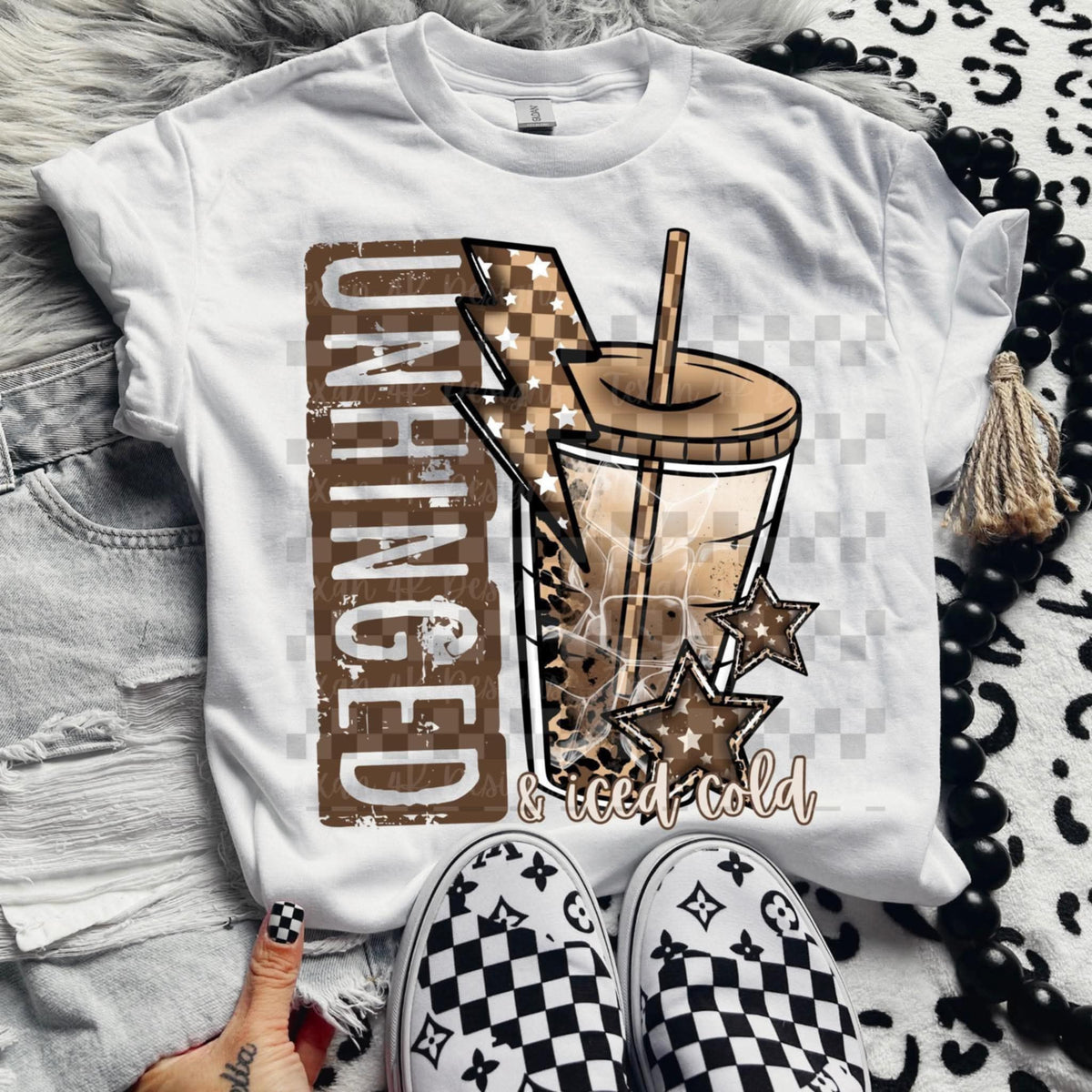 Unhinged & iced cold (Texan) 107347 DTF transfer