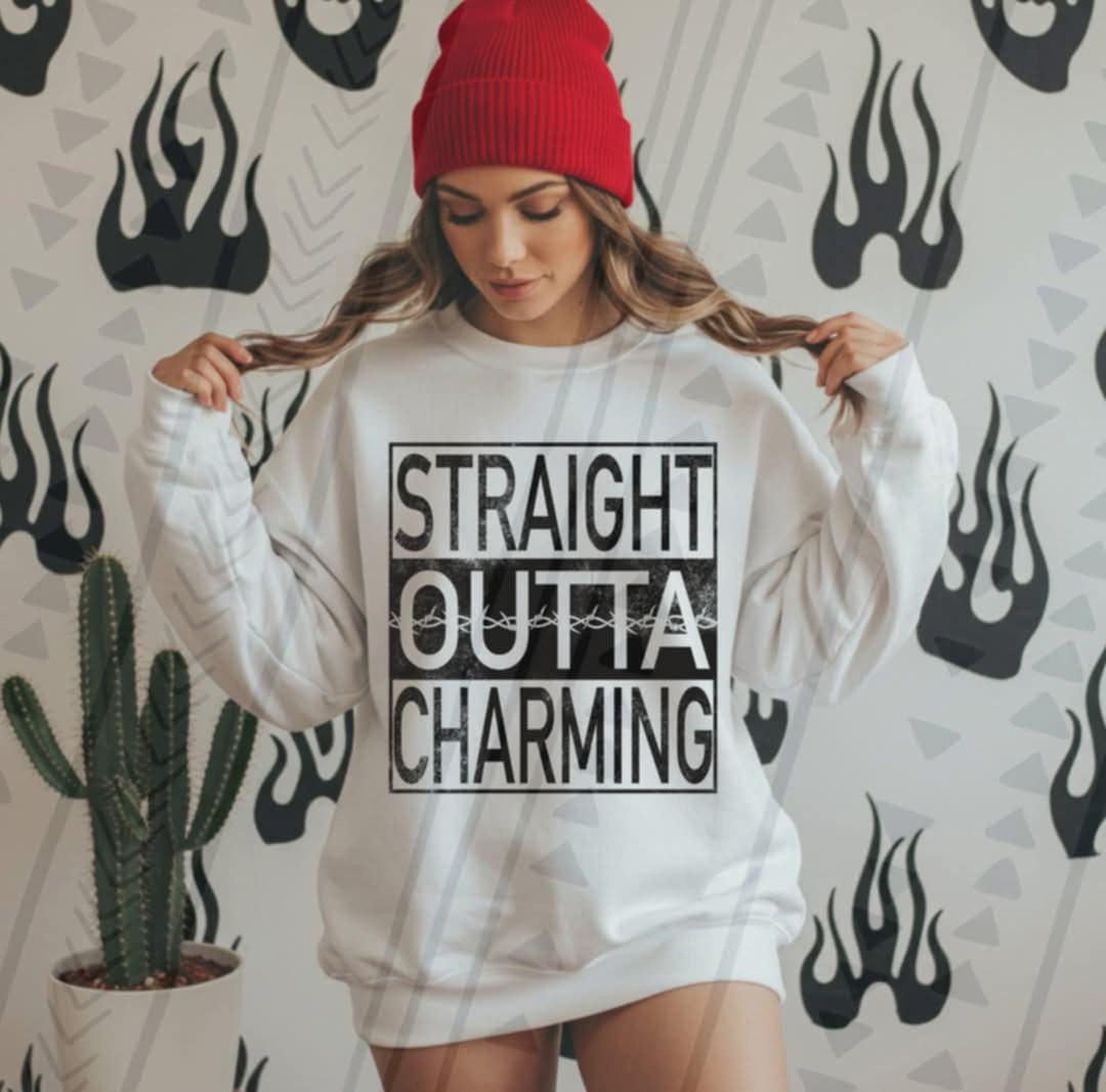 Straight outta charming (TGG) 92474 DTF transfer