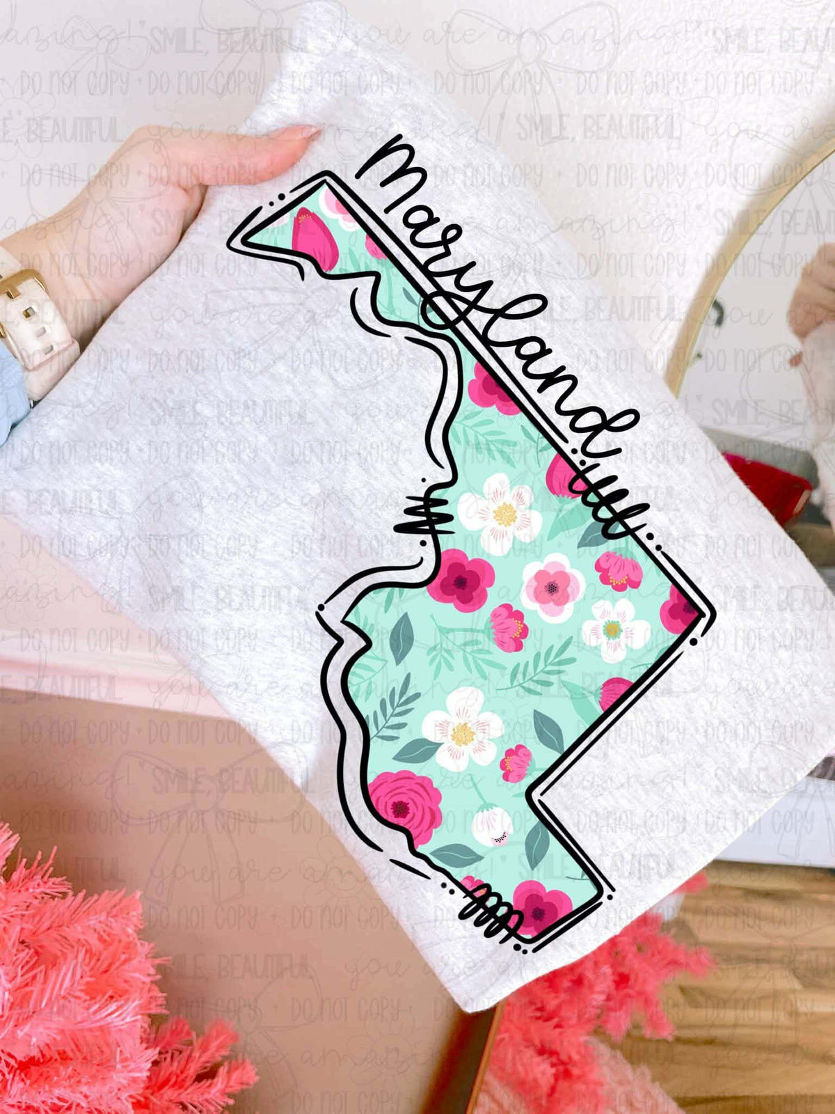 Maryland Floral State (Carter) DTF Transfer