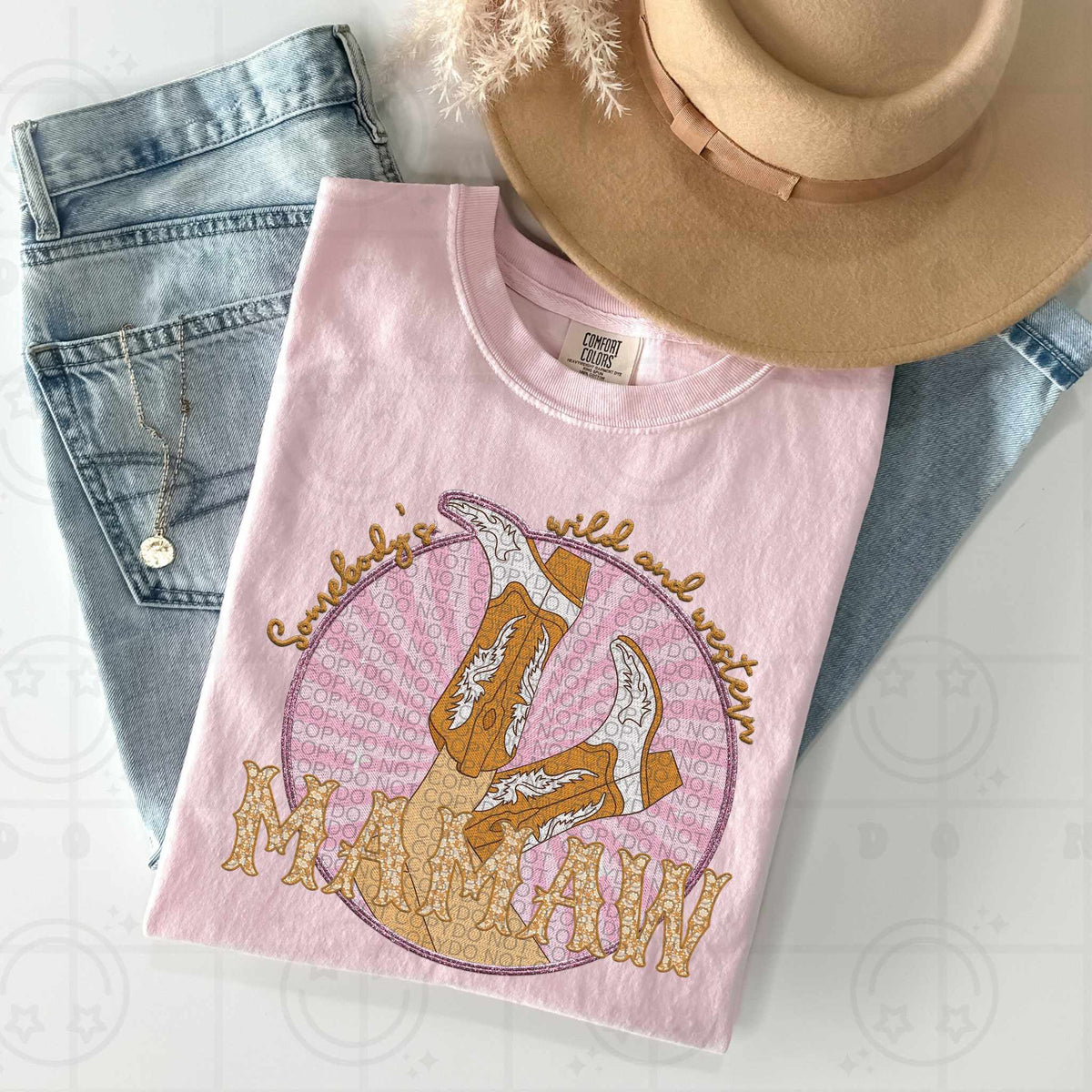 Somebody’s wild & western mamaw (HW) 84518 DTF transfer