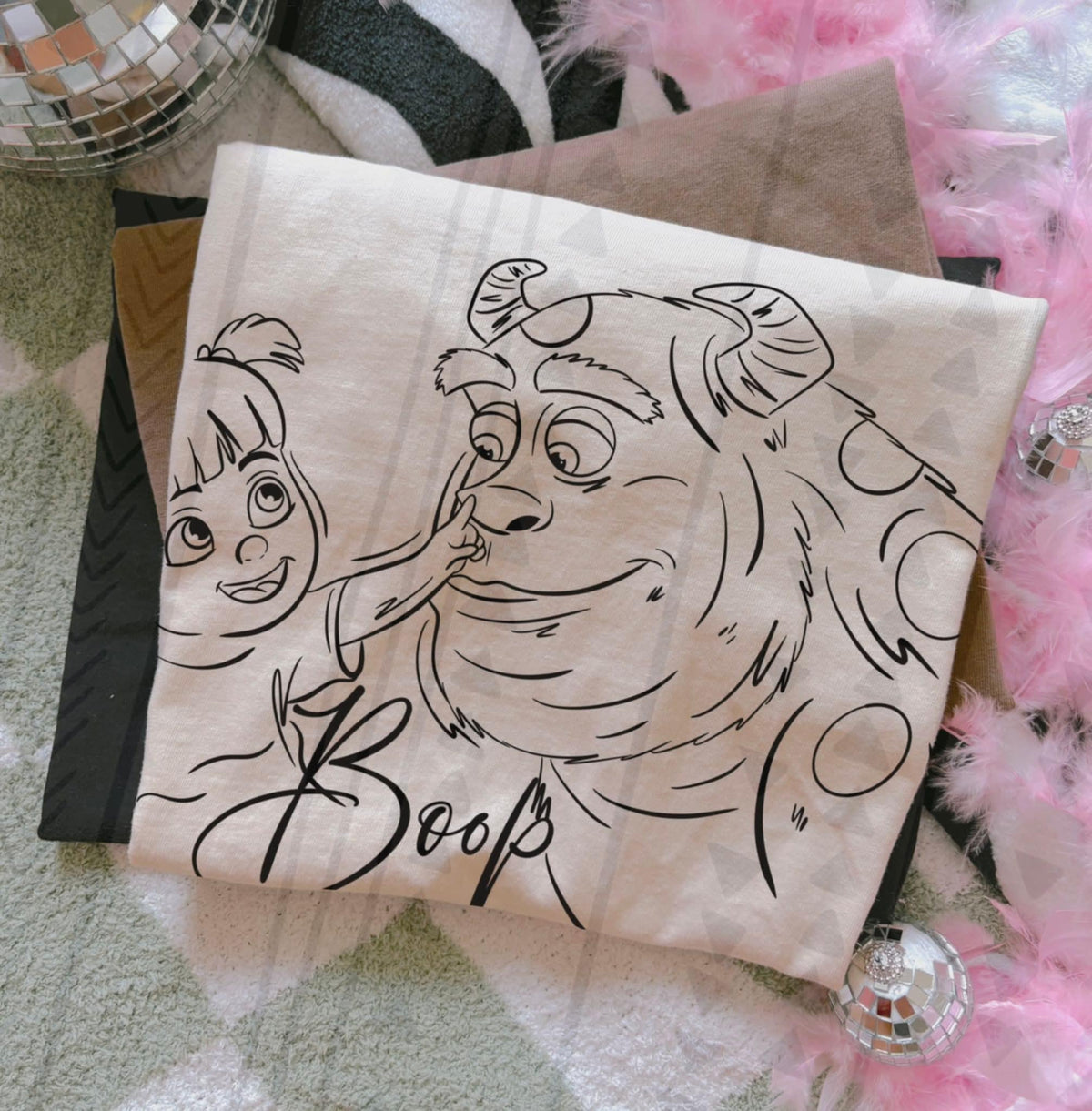 Boop girl and monster TGG DTF transfer