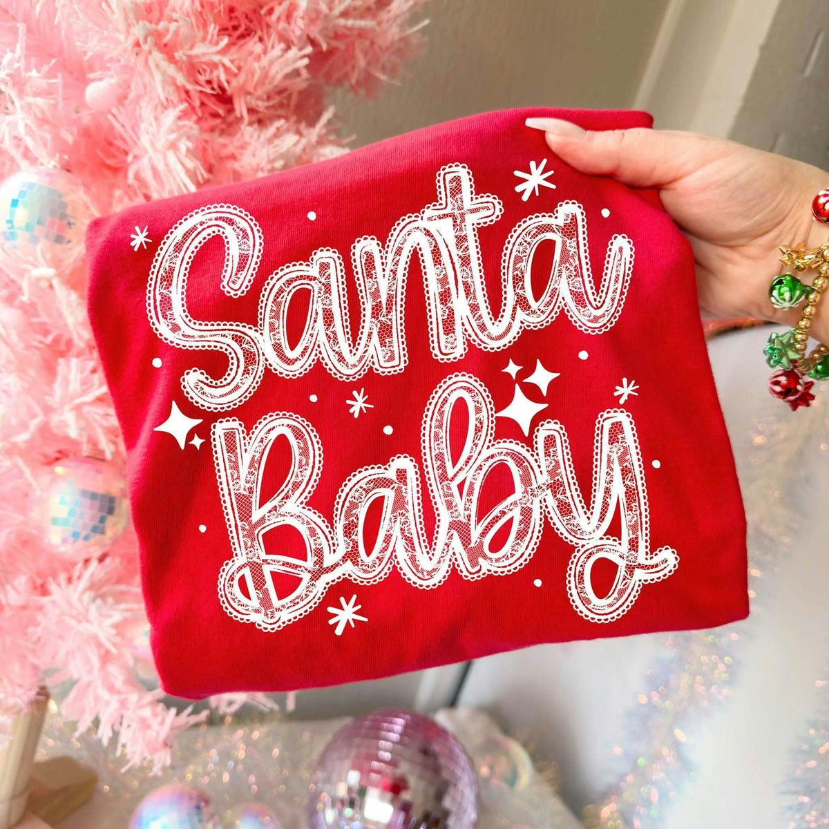 Santa baby WHITE (CSC) Sunday Special DTF transfer