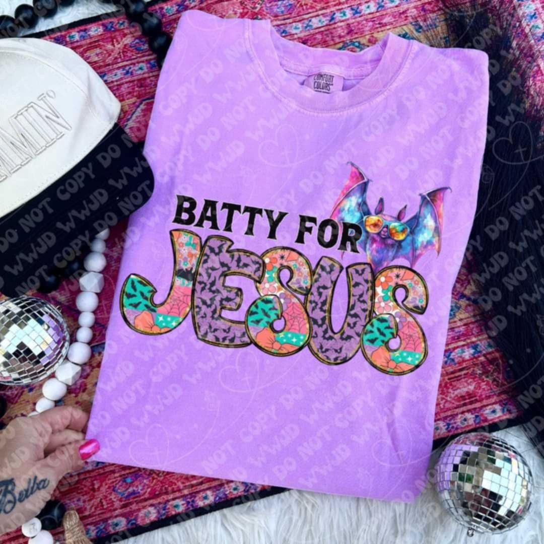 Batty for Jesus 107985 DTF transfer
