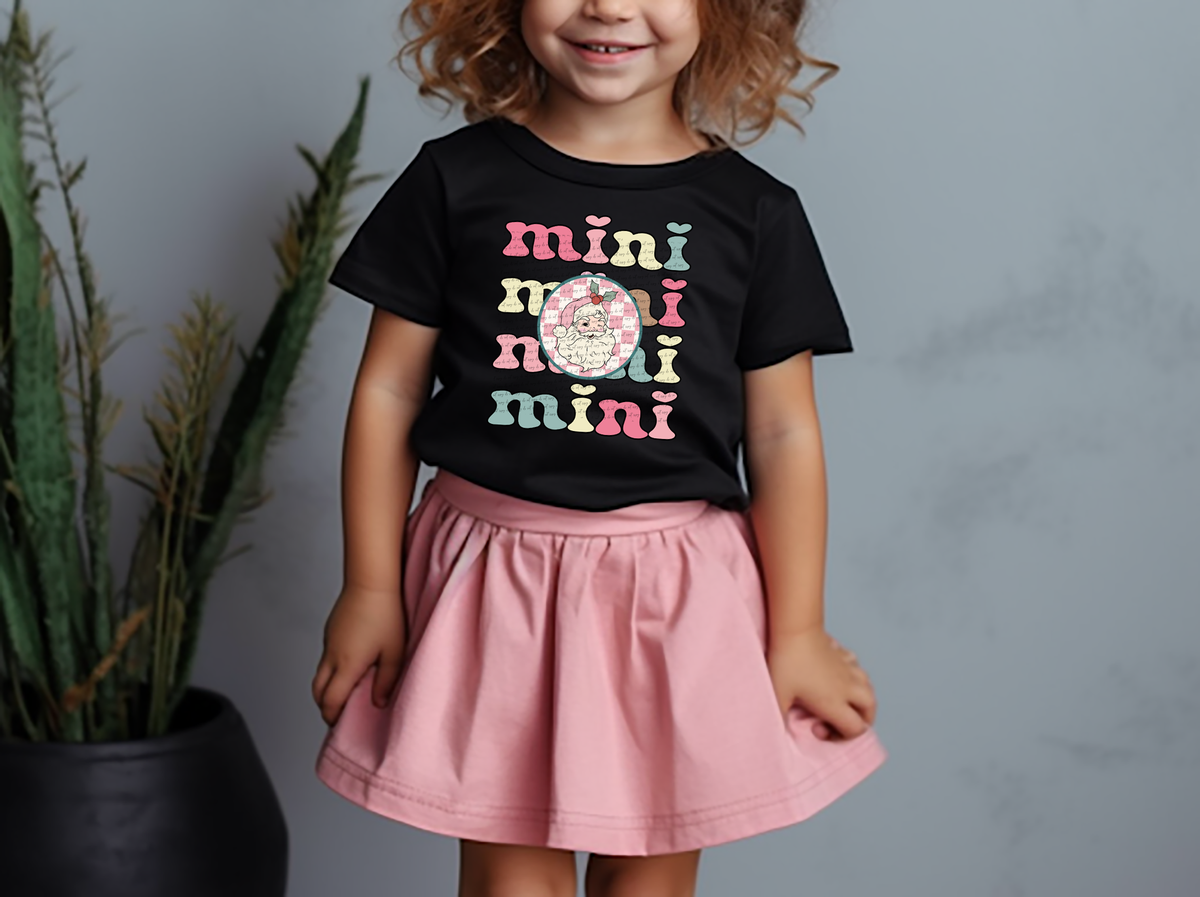 Mini stacked repeat (with santa) 49885 DTF transfer
