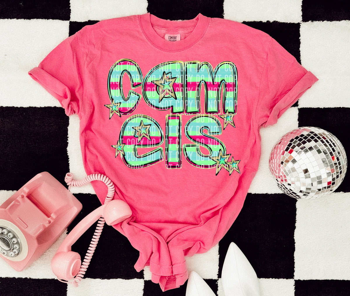 CAMELS multi stripes (Caplinger) DTF transfer