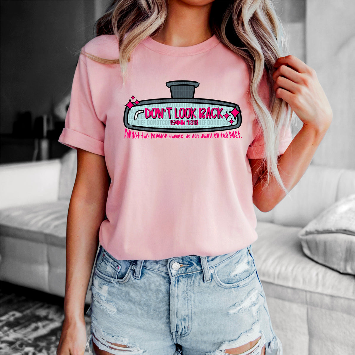 Do not look back Isaiah 43:18 93606 DTF transfer