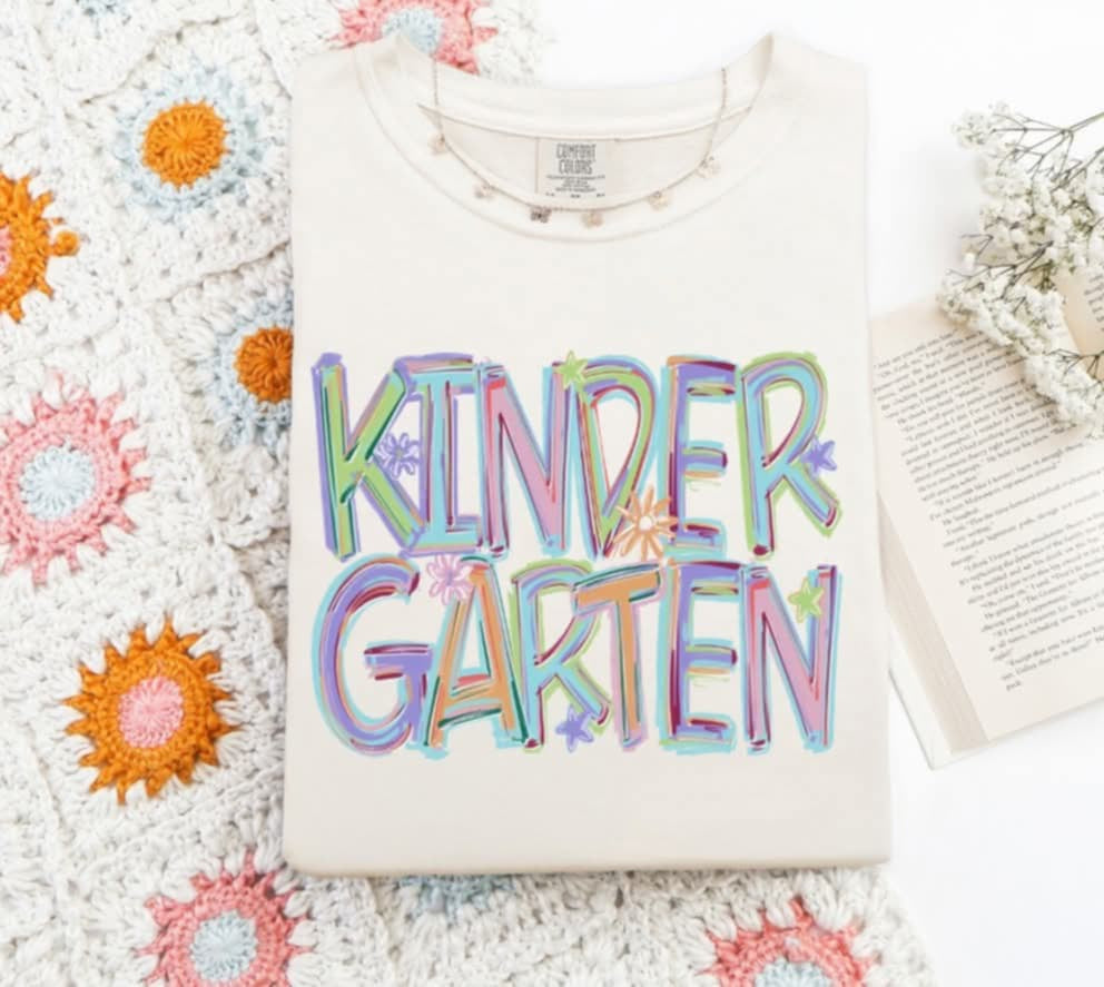 Kindergarten brushstroke 107665 DTF transfer