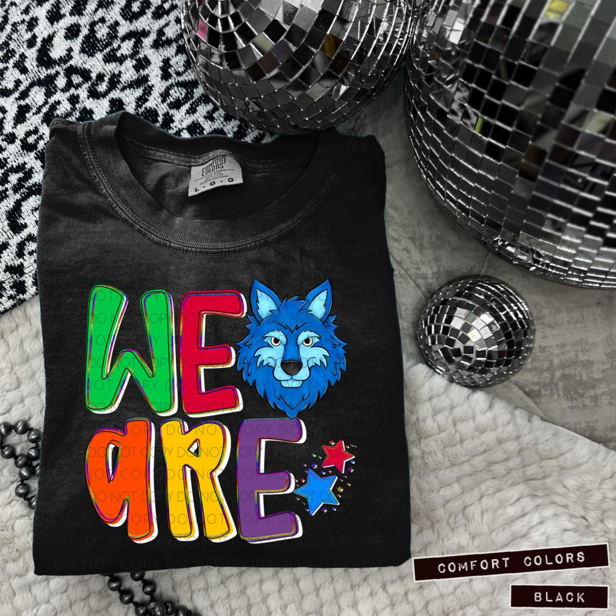 We are wolves blue (Caplinger) 100696 DTF transfer
