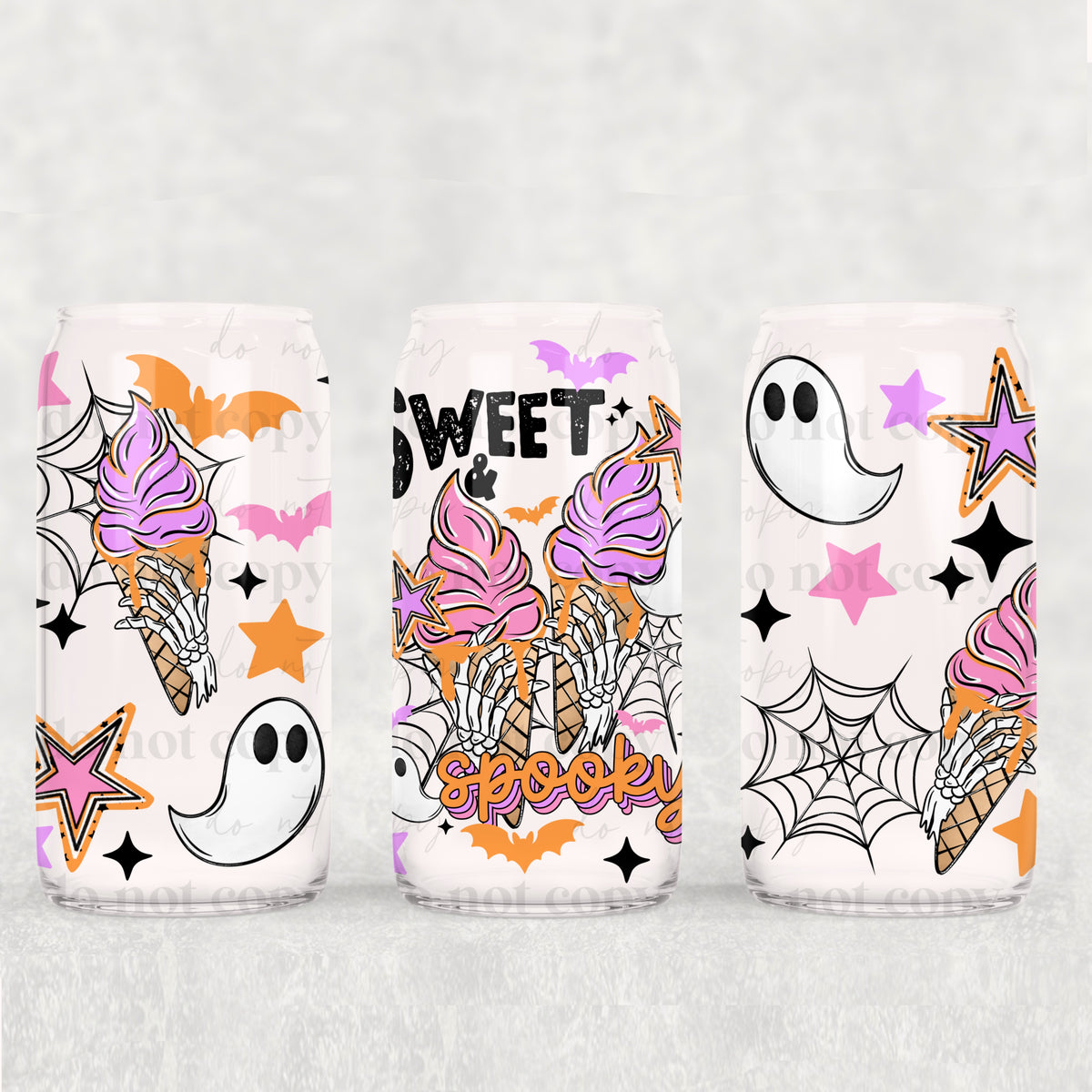 Sweet spooky icecream (CSC) UV DTF WRAP