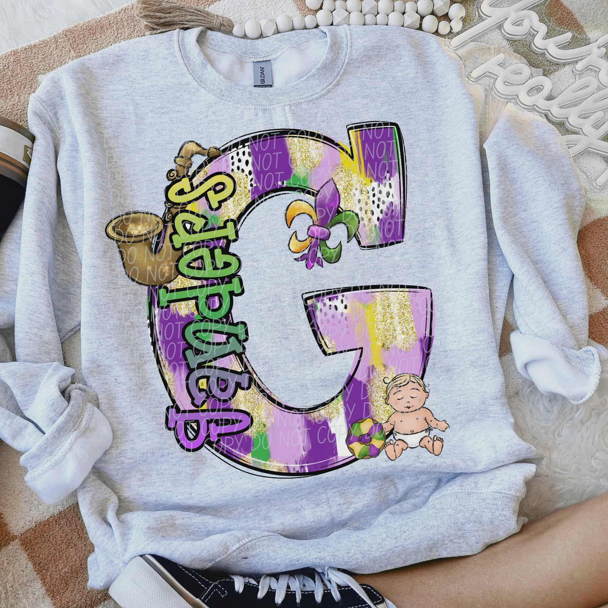 Ganders Mardi Gras (city) DTF Transfer