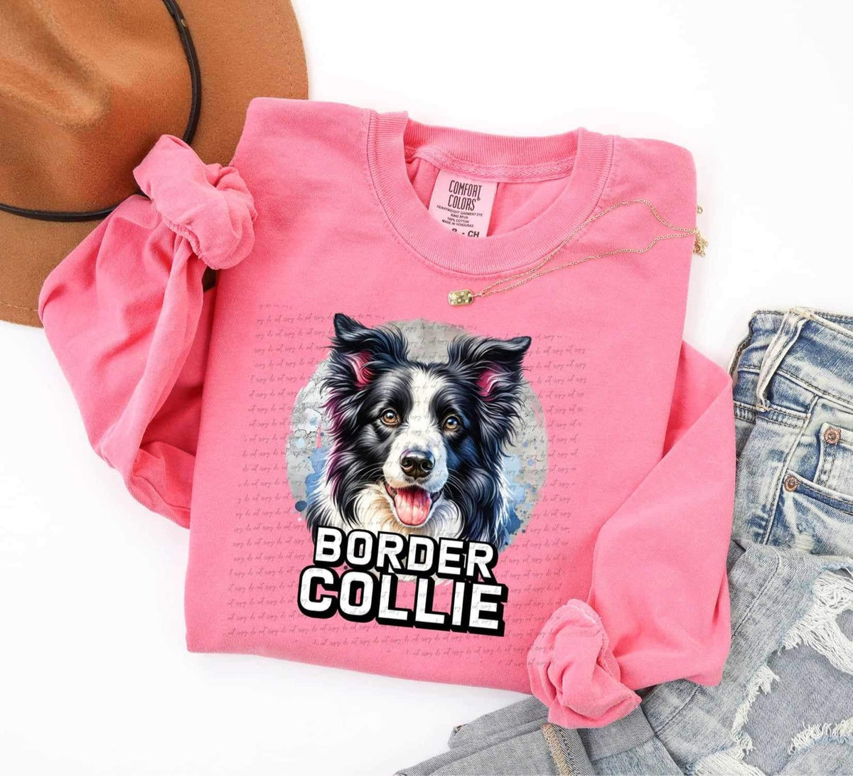 Border Collie DTF transfer 13920