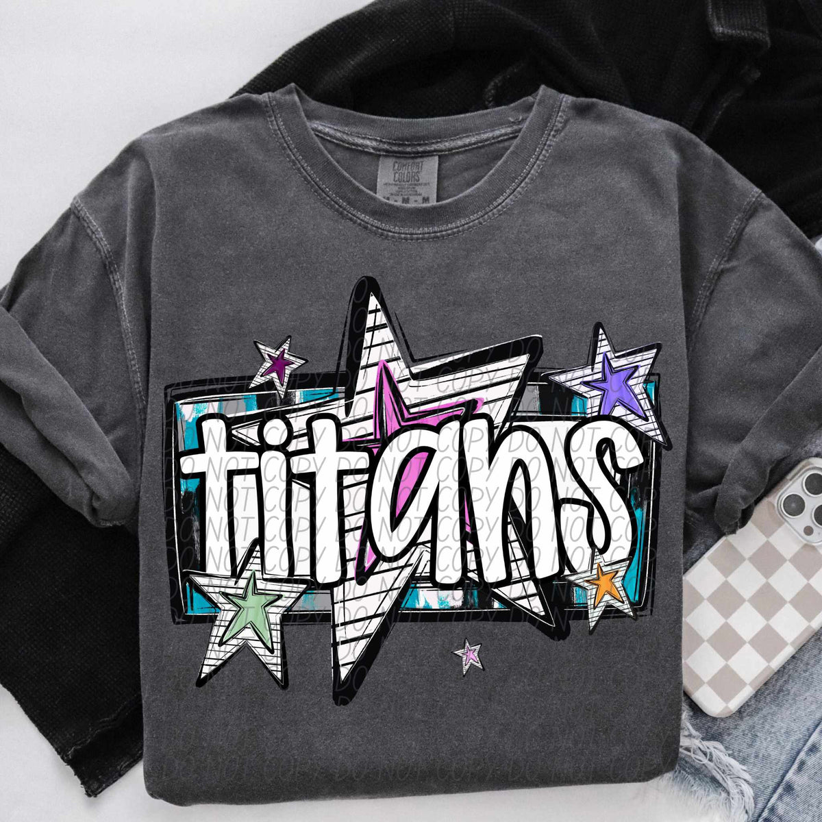 Titans stars (CITY) 84913 DTF transfer