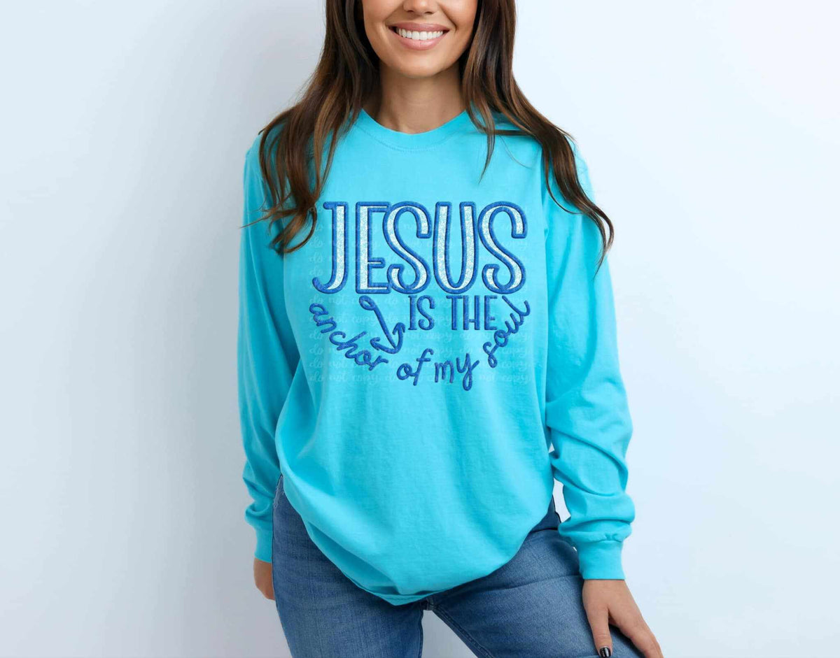 Jesus is the anchor of my soul 73469 DTF transfer