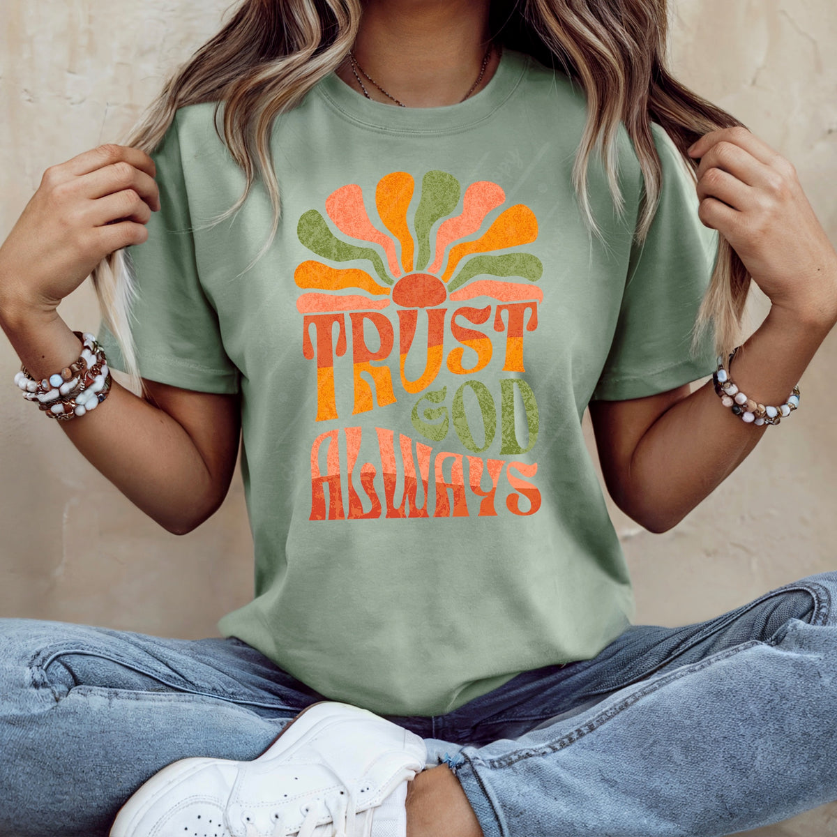Trust god always (texasgal) DTF Transfer