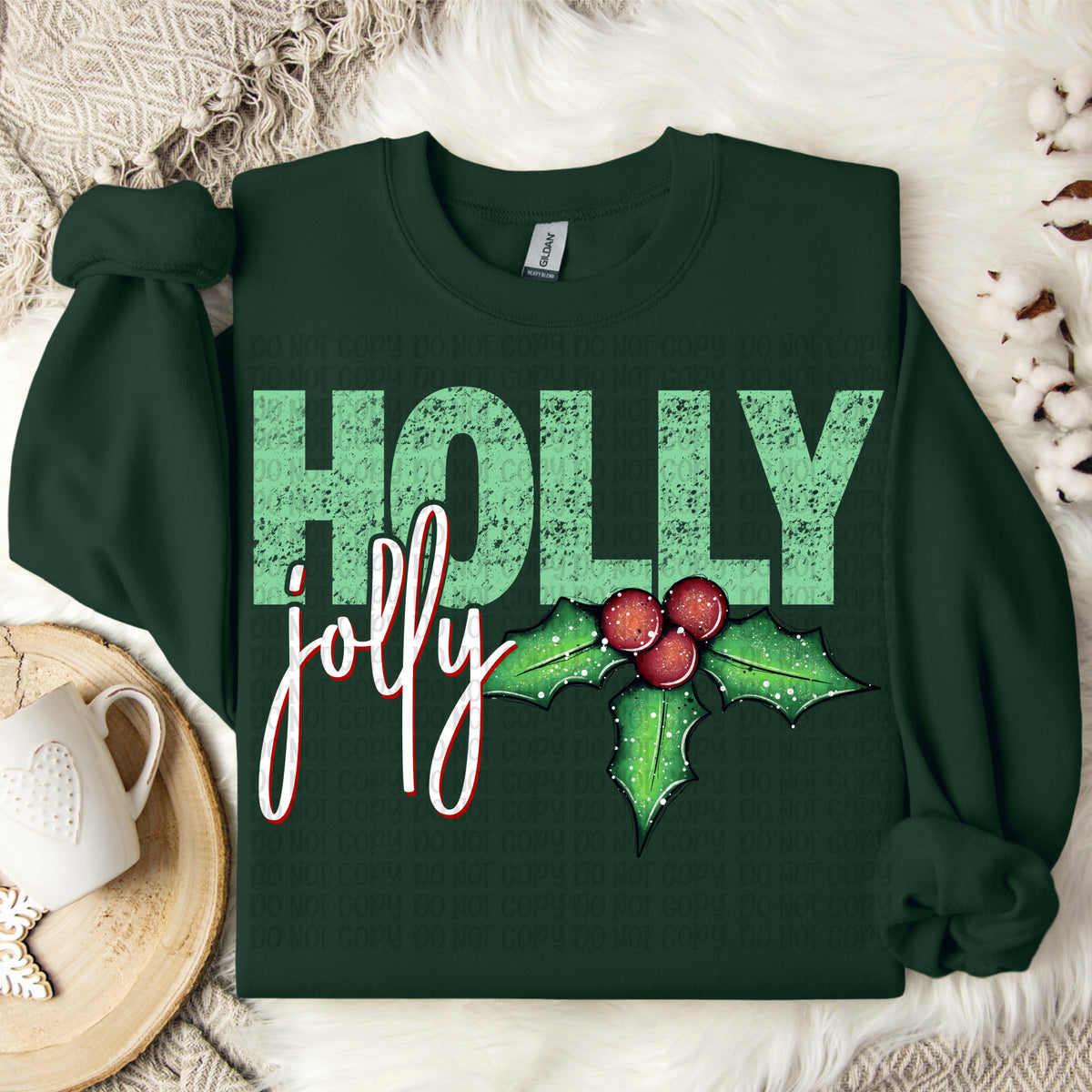 Holly Jolly (VP) DTF transfer
