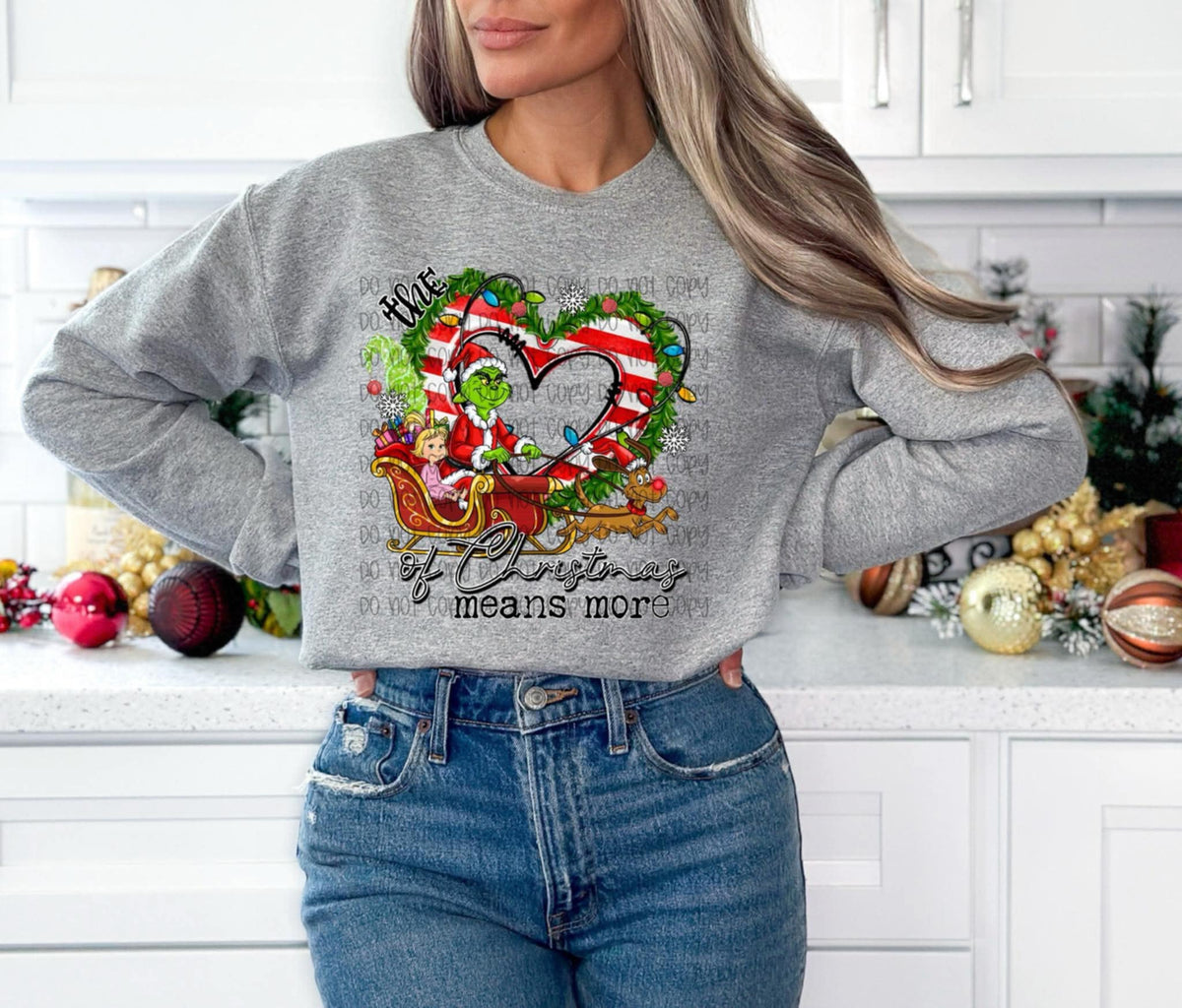 The Heart of Christmas green guy (SSD) DTF transfer