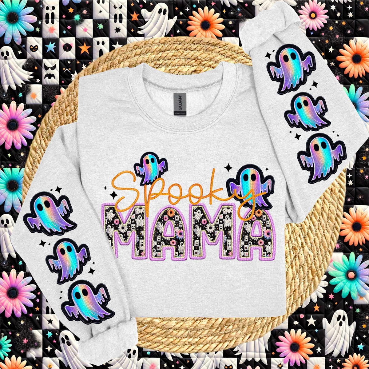 Spooky mama FRONT ONLY (HW) 62383 DTF transfer
