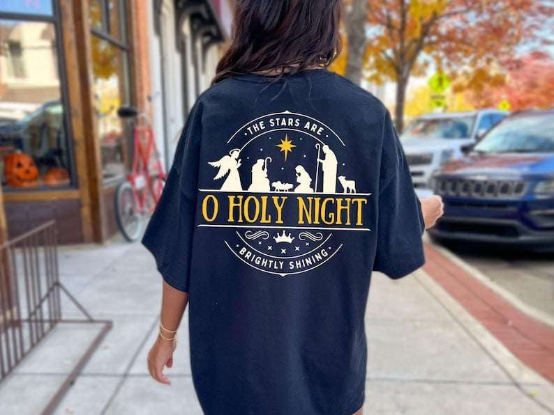 Oh holy night circle YELLOW AND WHITE (KARTA) 62882 DTF transfer