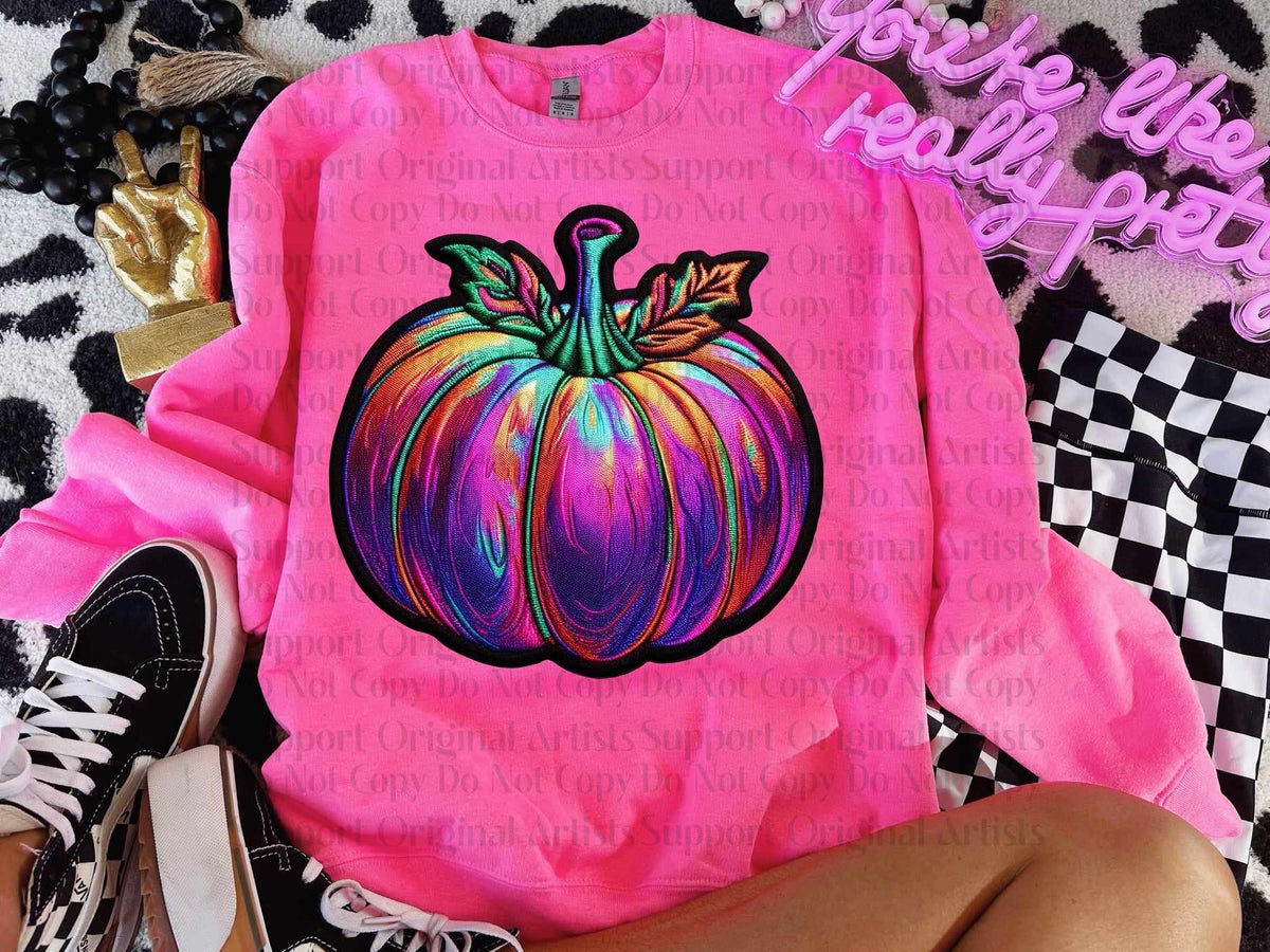 Rainbow pumpkin (GWD) 52838 DTF transfer