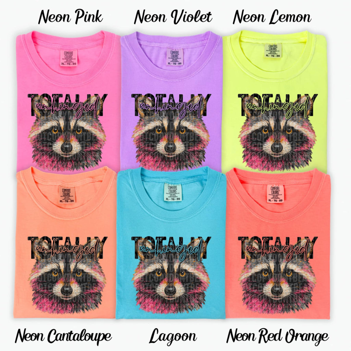 Totally unhinged raccoon (SDD) 99301 DTF transfer