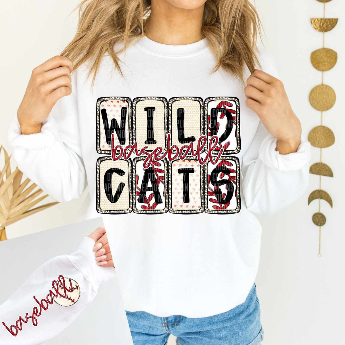 Wildcats Baseball FRONT (caplinger) 82569 DTF transfer