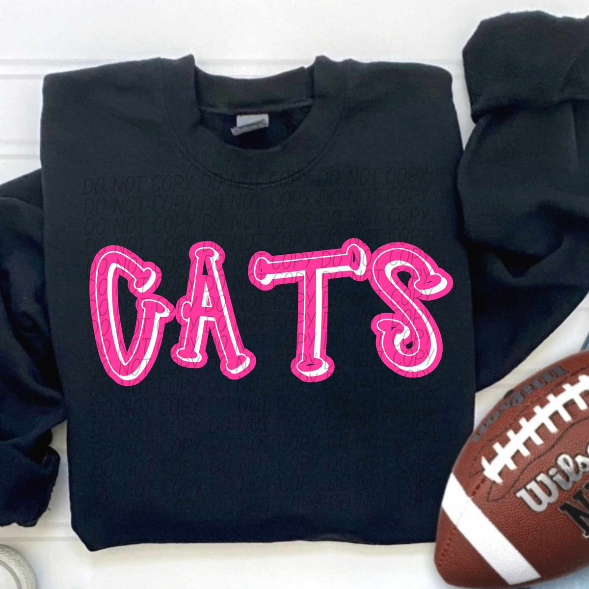 Cats hot pink 55324 DTF transfer