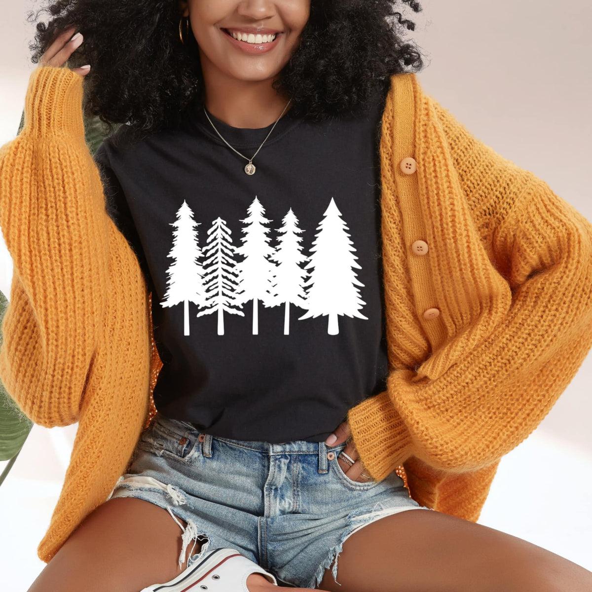 White trees (CSC) 99629 DTF transfer