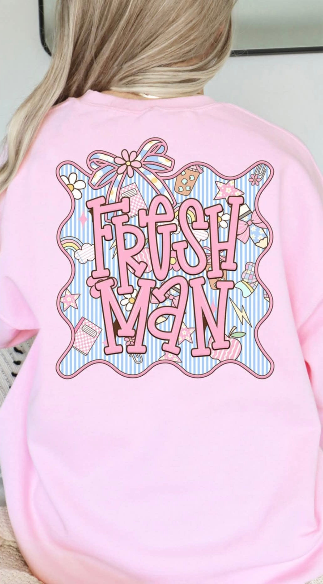 Freshman seersucker frame (S&G) 107379 DTF transfer