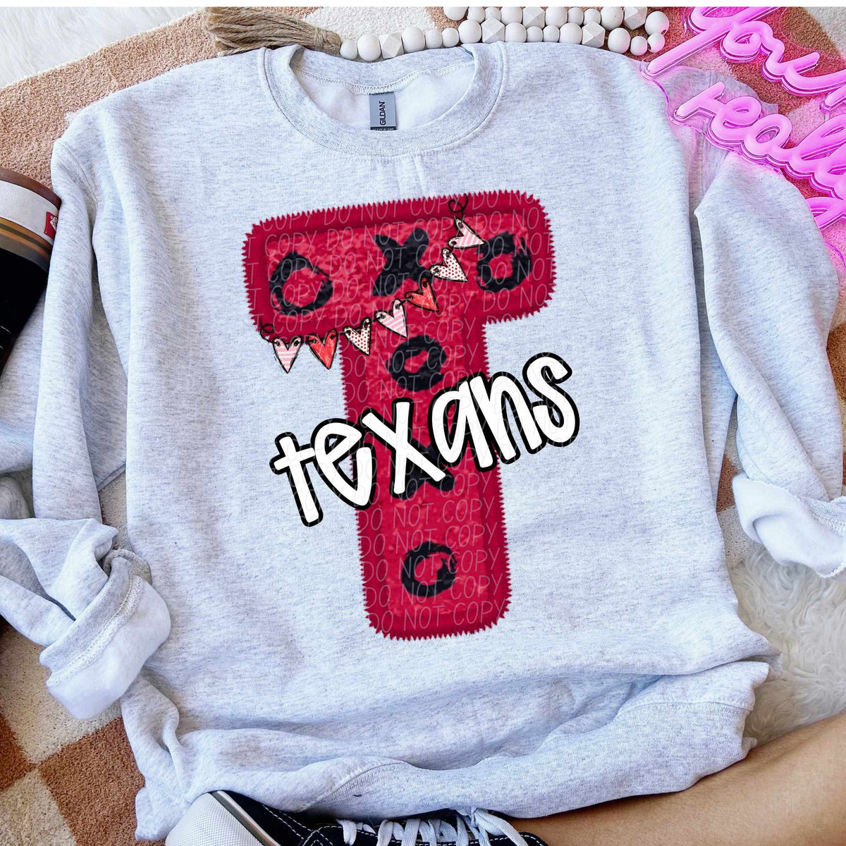 T Texans valentine (CITY) 77917 DTF transfer