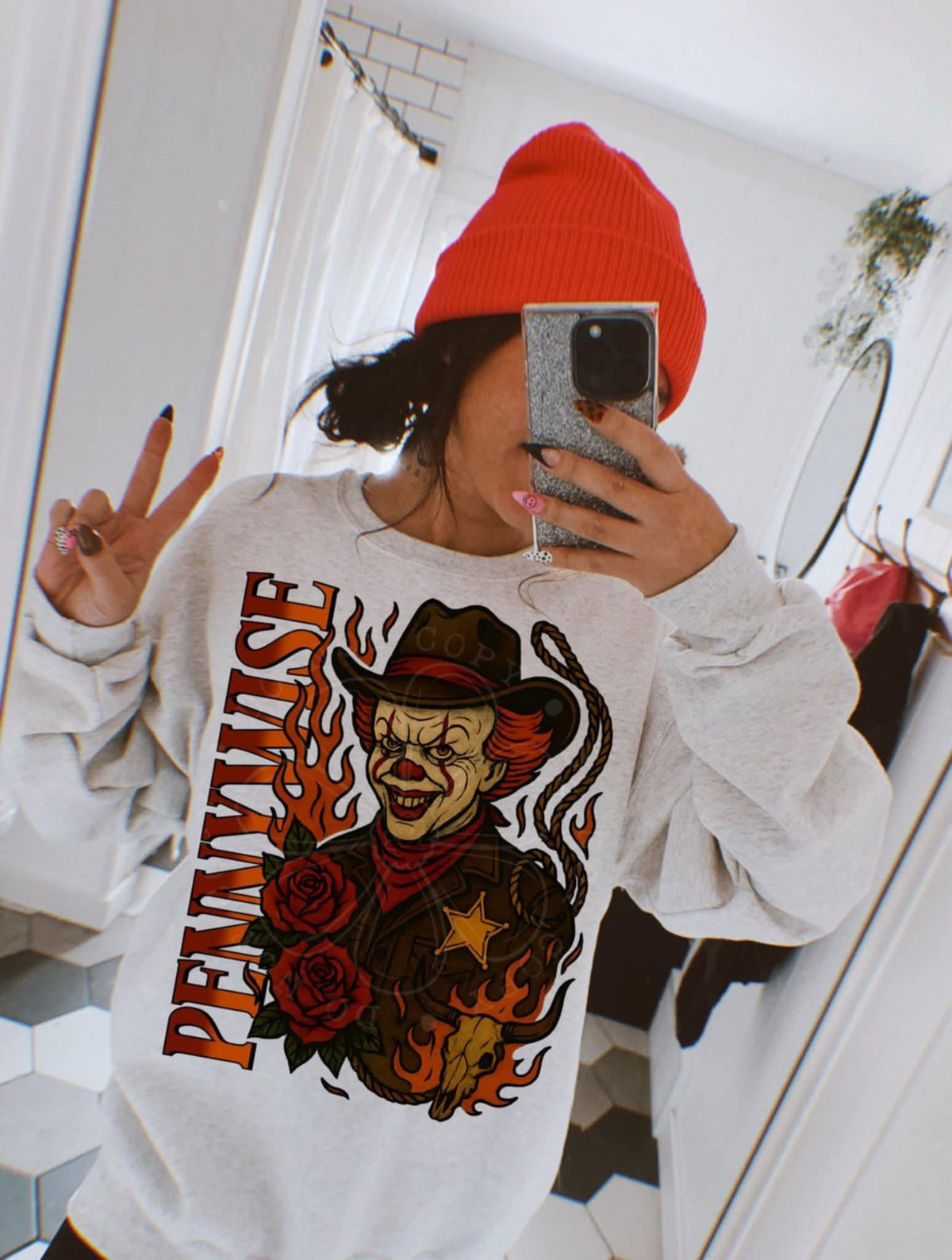 Clown w/ flames (lyttle) DTF transfer