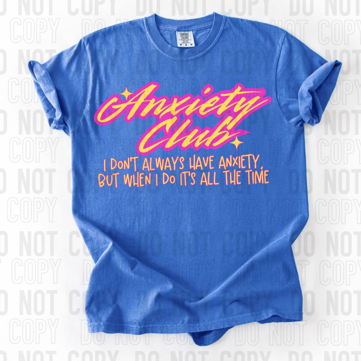 Anxiety Club sbb DTF transfer