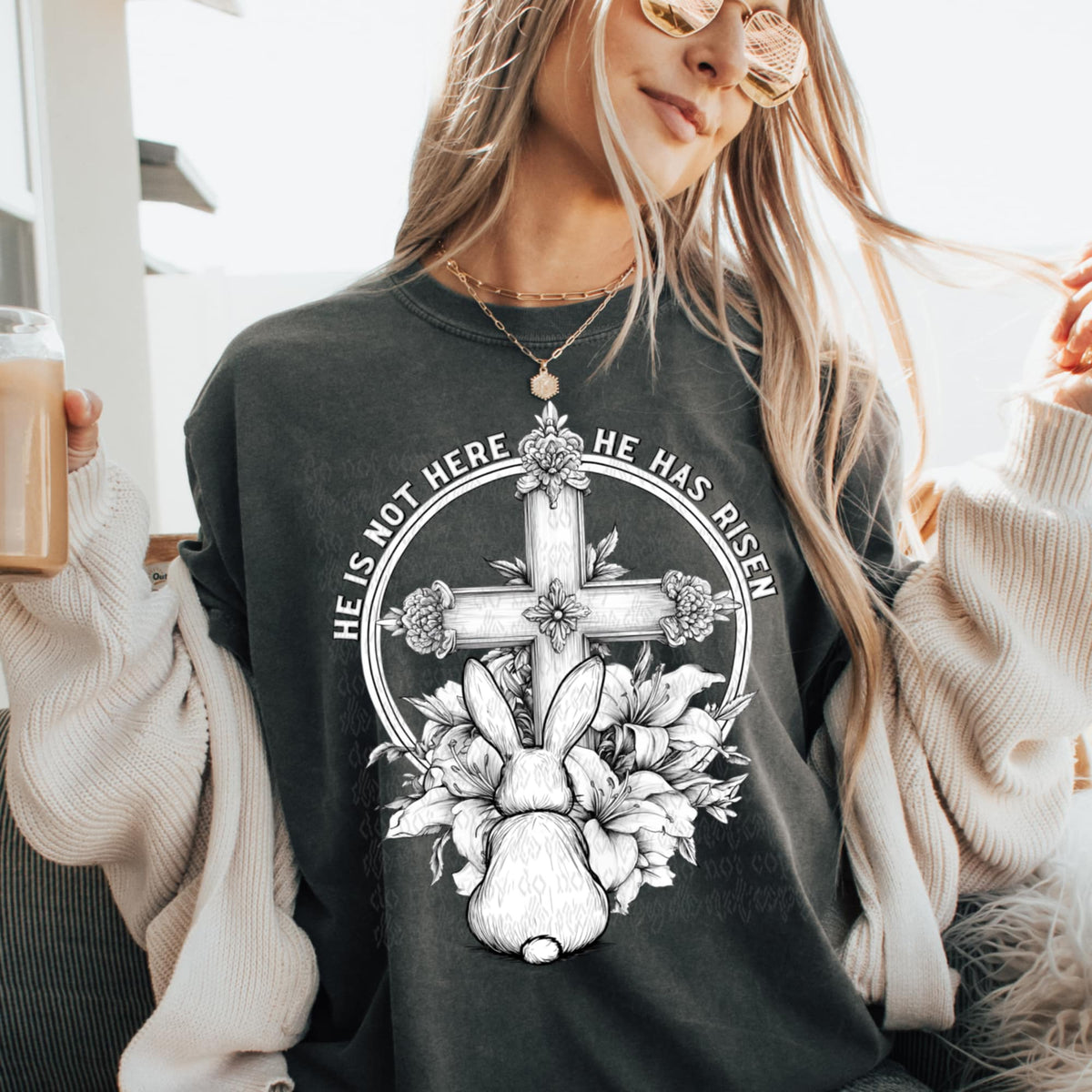 He is not here he is risen (TTD) 91547 DTF transfer