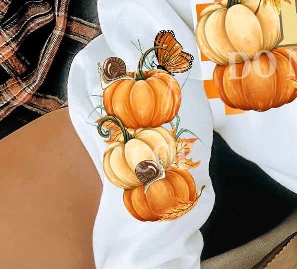 Pumpkins sleeve (LUMI) 60125 DTF transfer