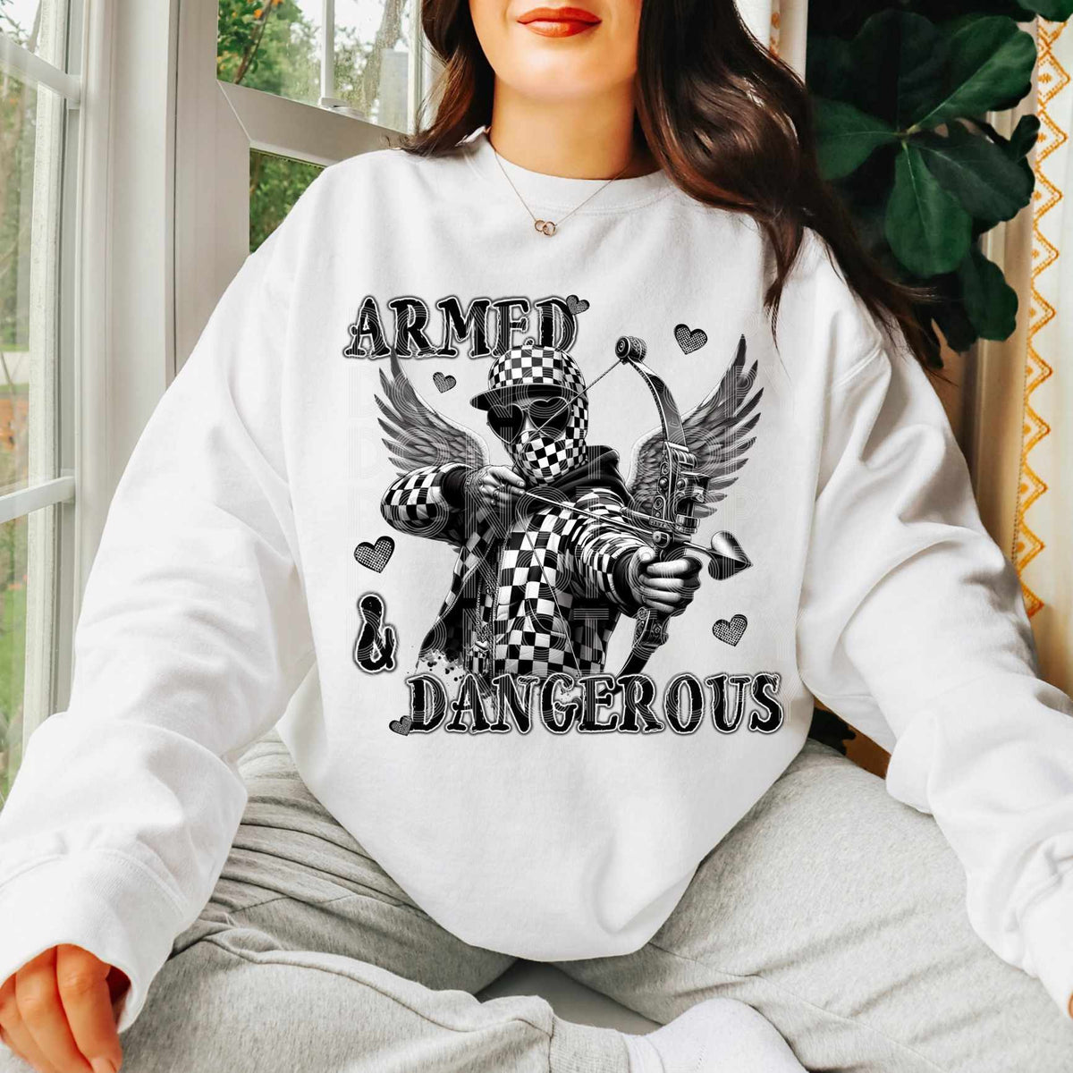 Armed & dangerous (DD) 73343 DTF transfer