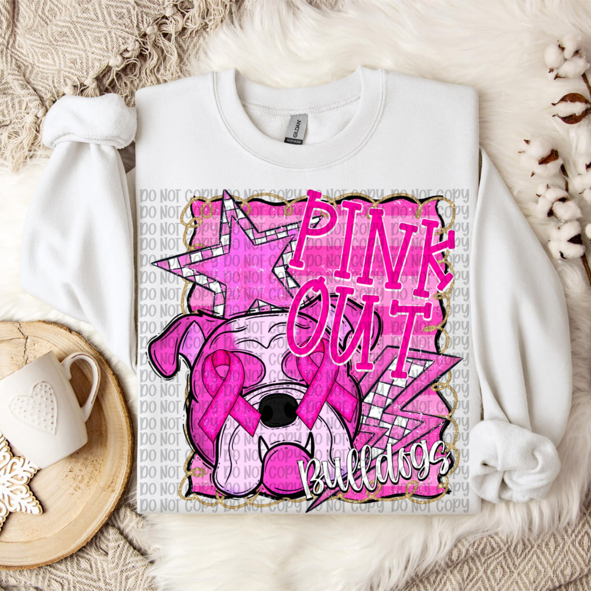 Pink Out Bulldogs (VP) DTF Transfer