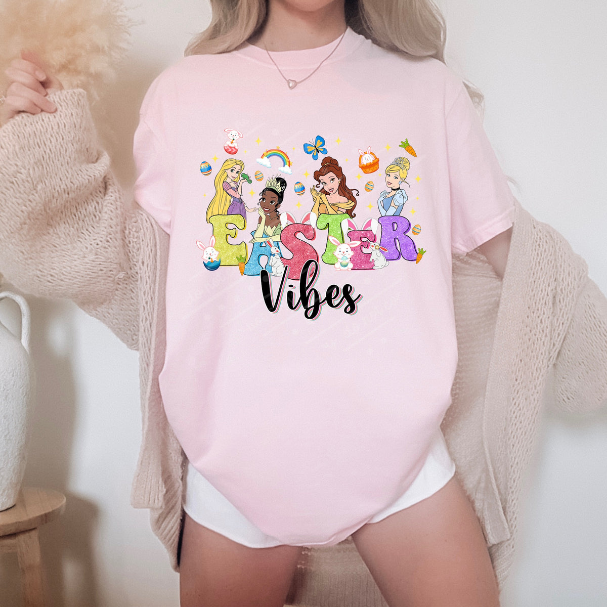 Easter Vibes Princess DTF Transfer