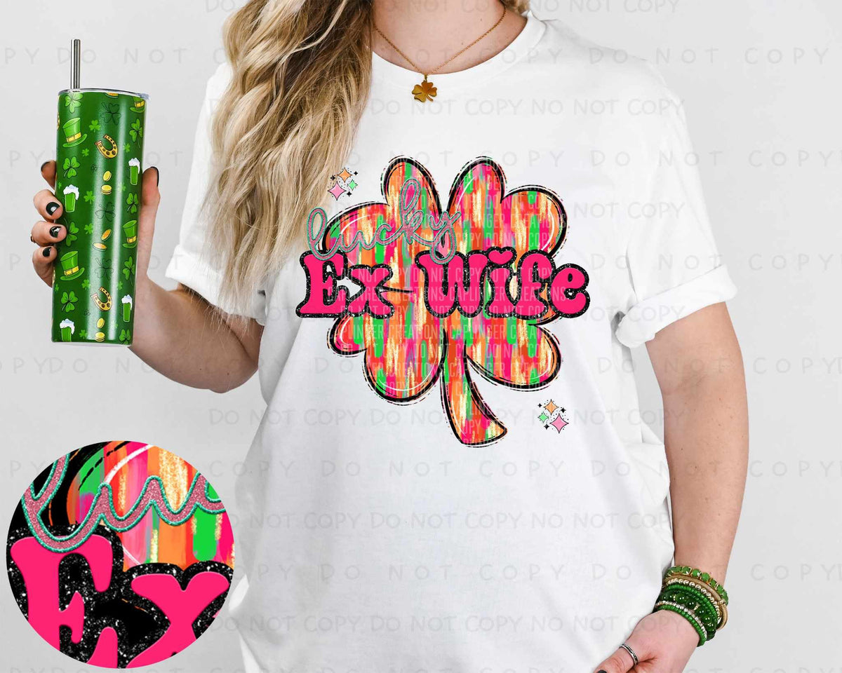 Ex wife brushstroke clover (Caplinger) 80365 DTF transfer