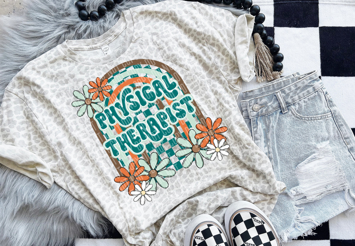 Physical Therapist Floral Arch 49507 DTF transfers