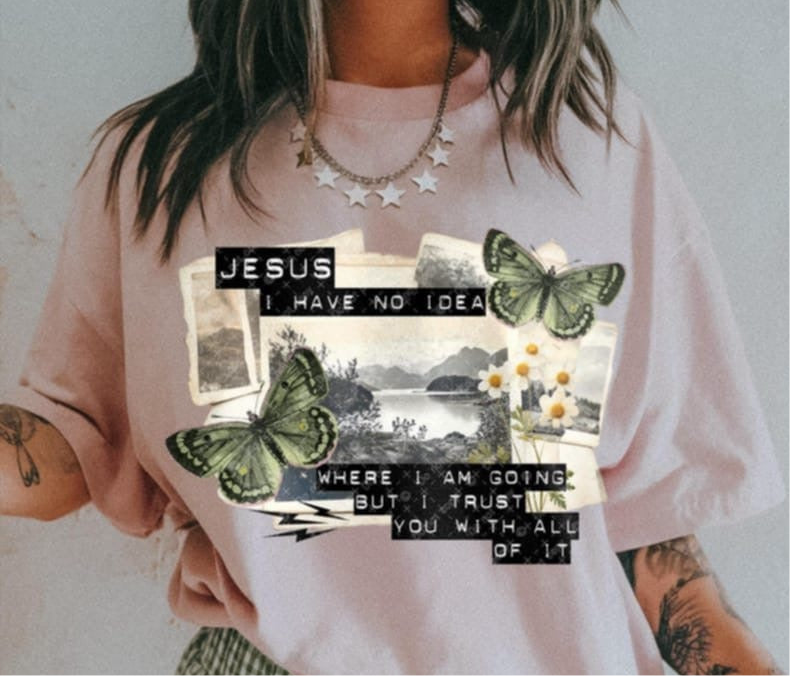 Jesus I have no idea where I am going 107801 DTF transfer