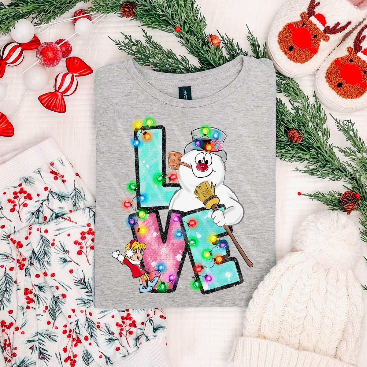 Love Snowman 113883 DTF transfer