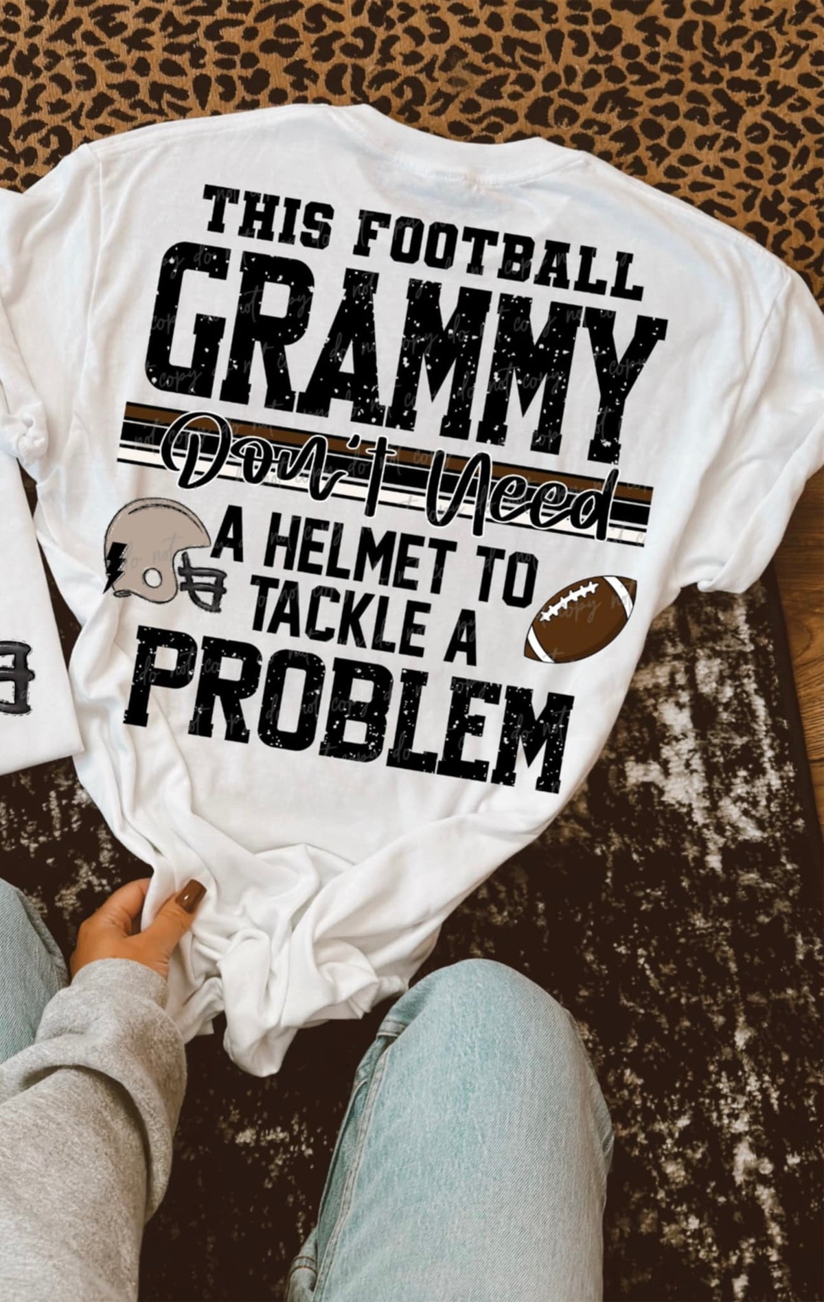 This football Grammy don’t need a helmet to tackle a problem (VIRGO) 94482 DTF transfer