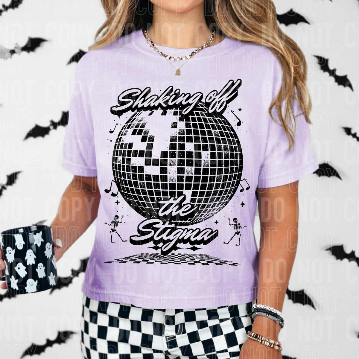 Shaking off the Stigma disco ball (SBB) DTF transfer