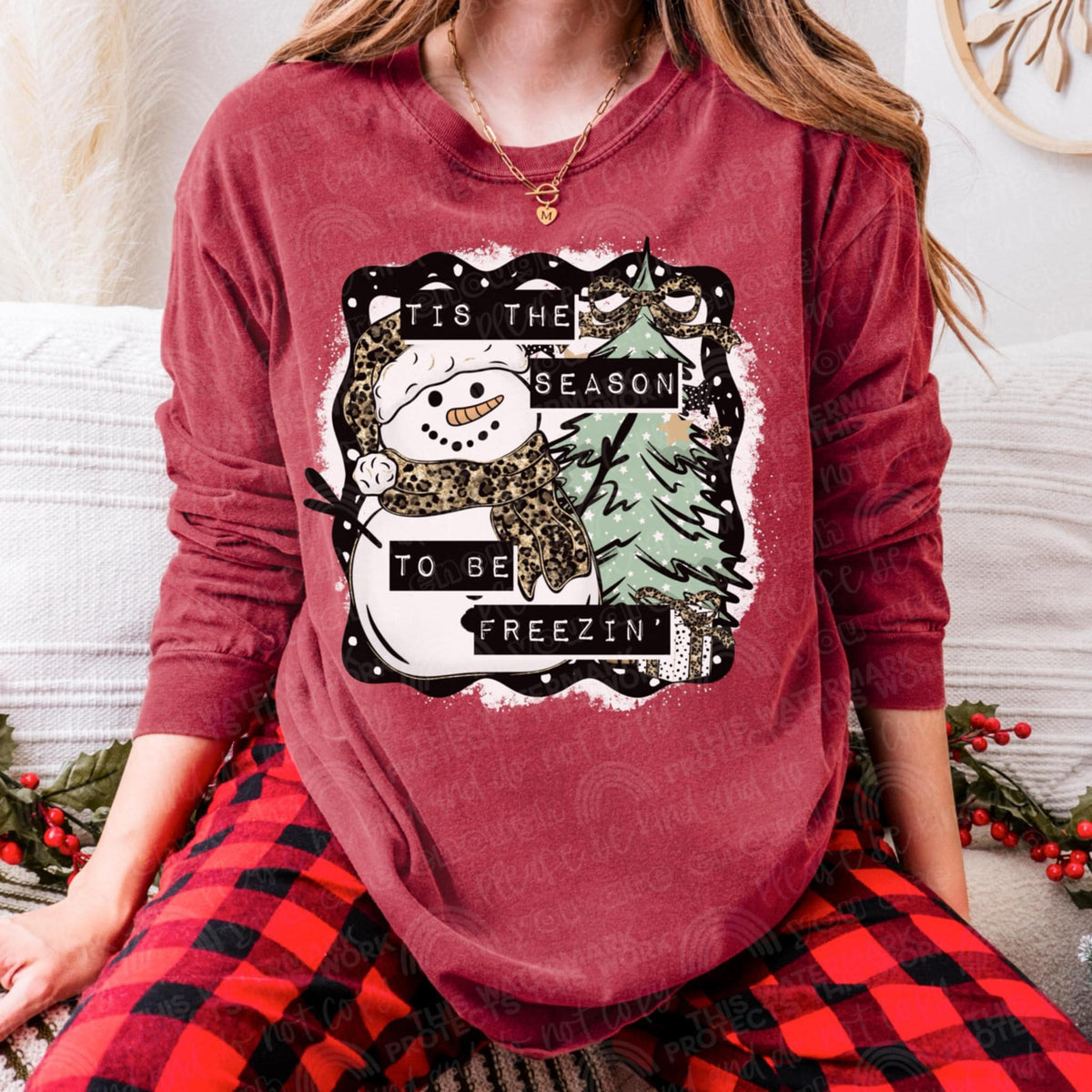 Tis the season to be freezing snowman (EXCLUSIVE) DTF transfer