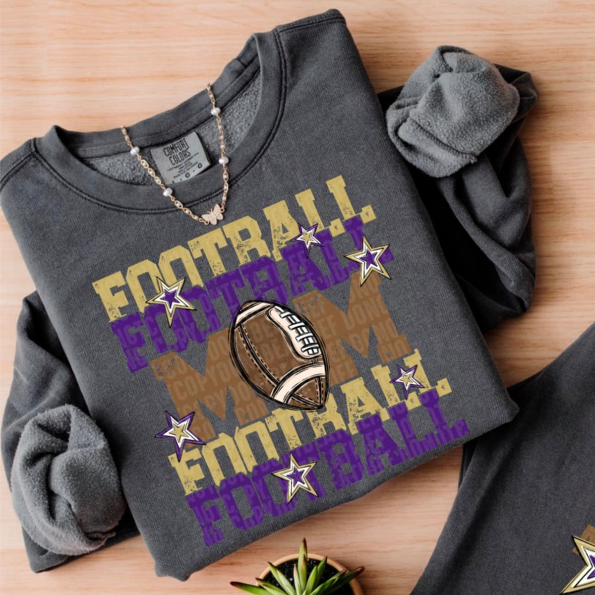 Football Mom SDD light gold/purple