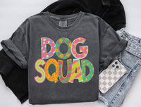 Dog squad patterned font (S&G) 60387 DTF transfer